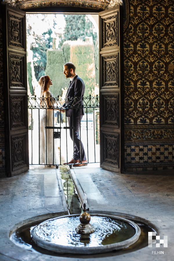 Postboda de Stefanos y Sofia en el Real Alcázar de Sevilla
